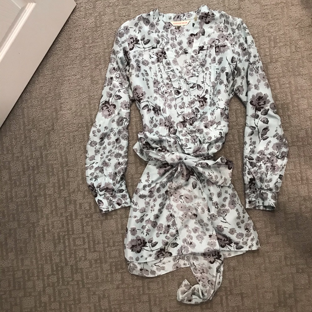 Rebecca Taylor Floral Tuxedo Dress